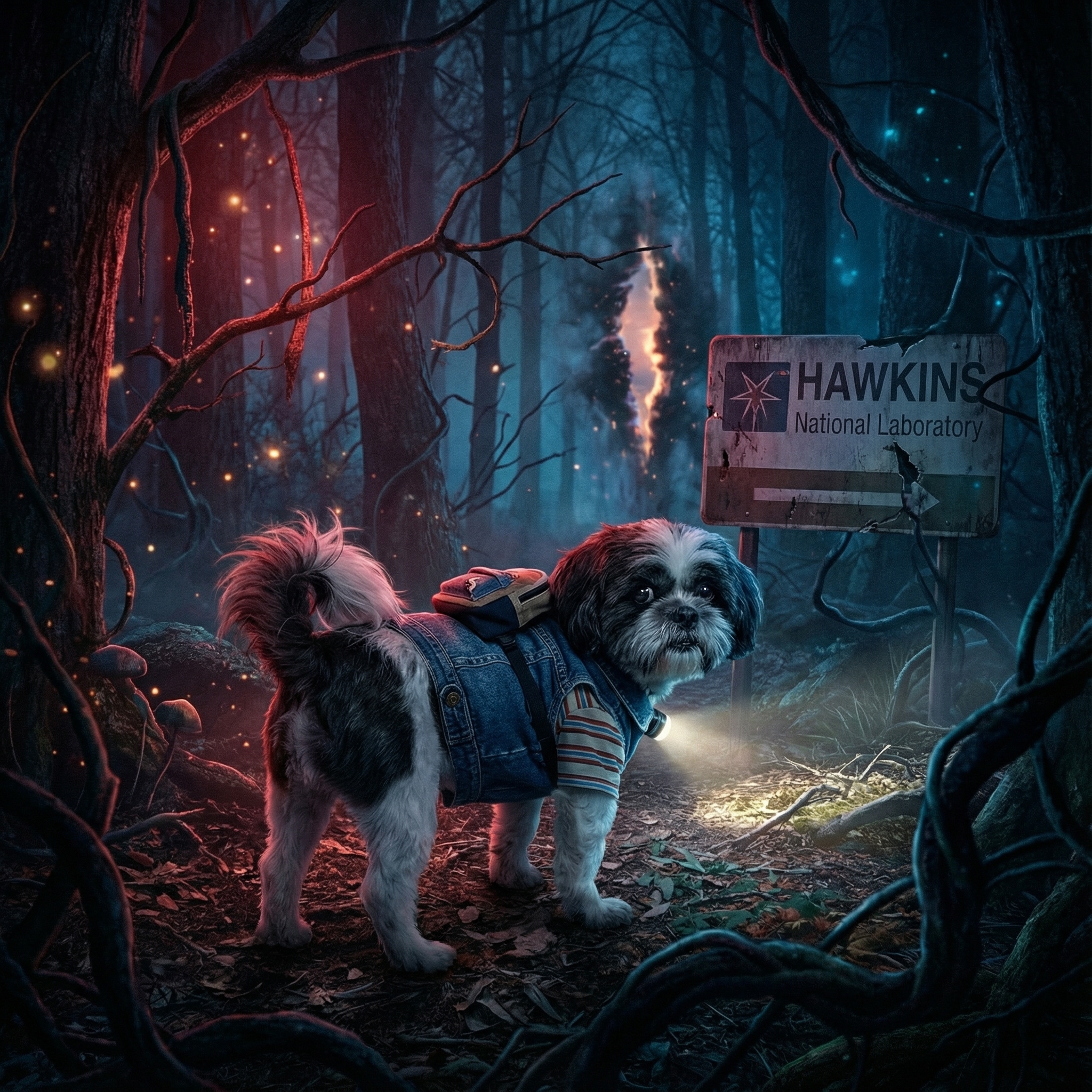 Stranger Things Pet Portraits | 80s Sci-Fi Horror Style | Hairy Roommate